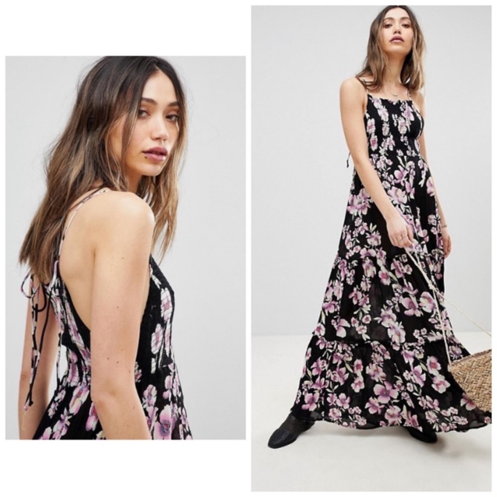 Free People Onyx Garden Party floral maxi … - Picture 1 of 9